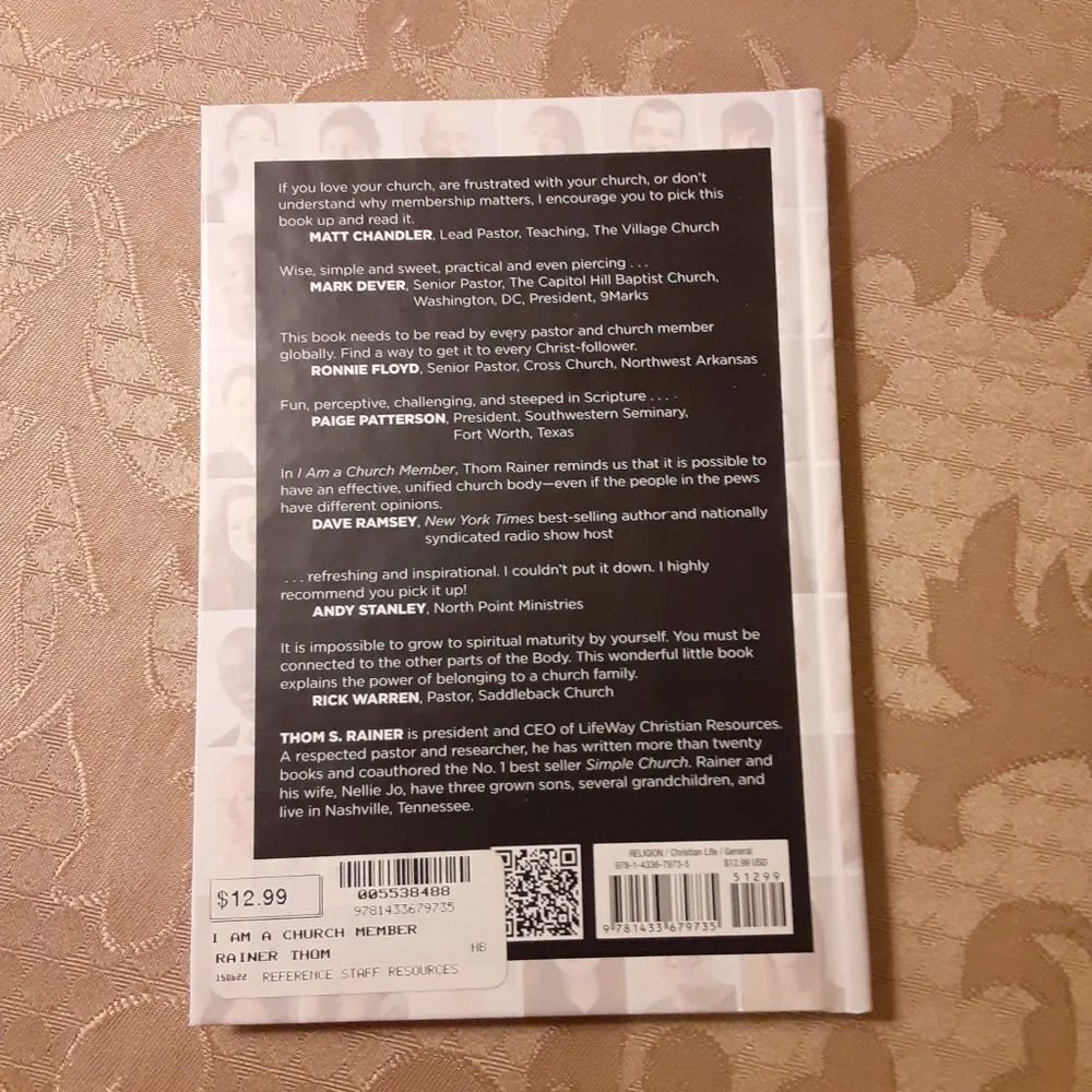 I AM A CHURCH MEMBER Hardcover Book By, Thom S. Rainer